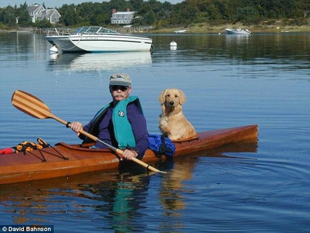 david kayaking with susie