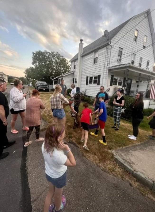 entire town shows up for mellow