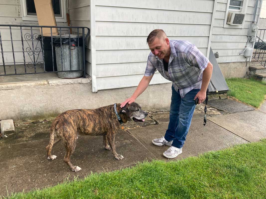 mellow greeting friendly neighbor