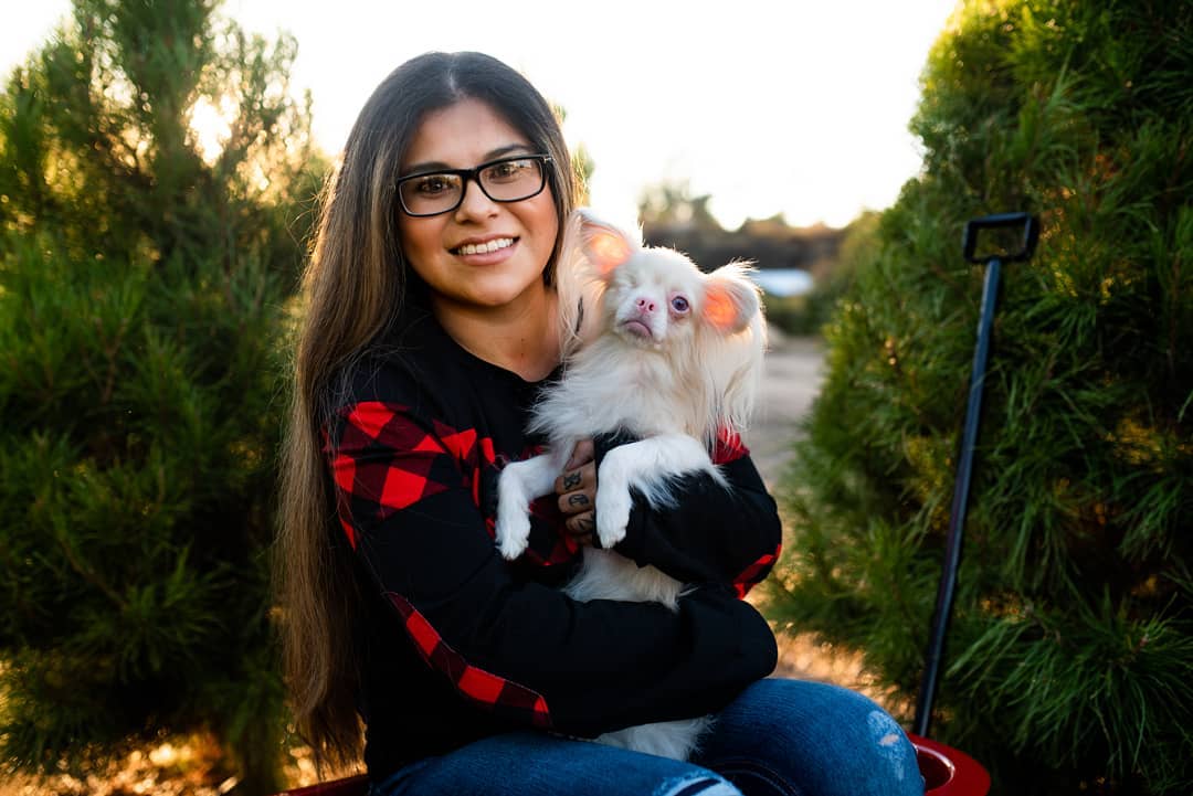 lucky with his mom