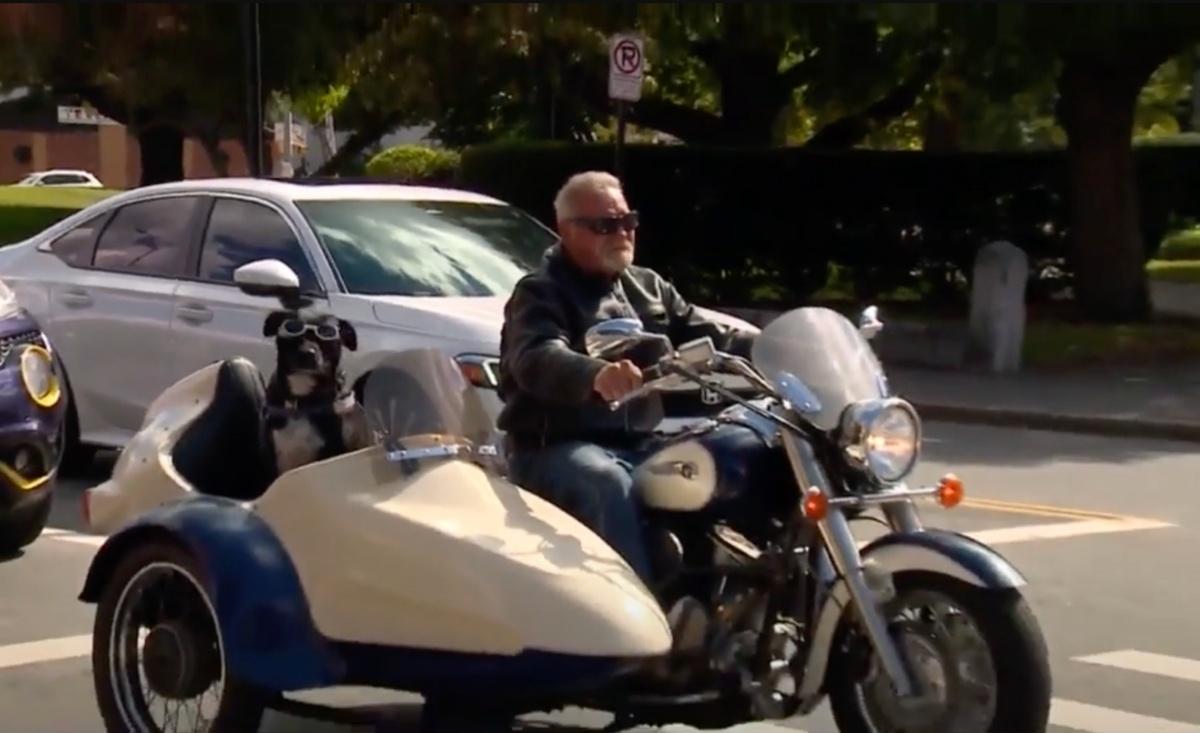 bb and michael on the harley