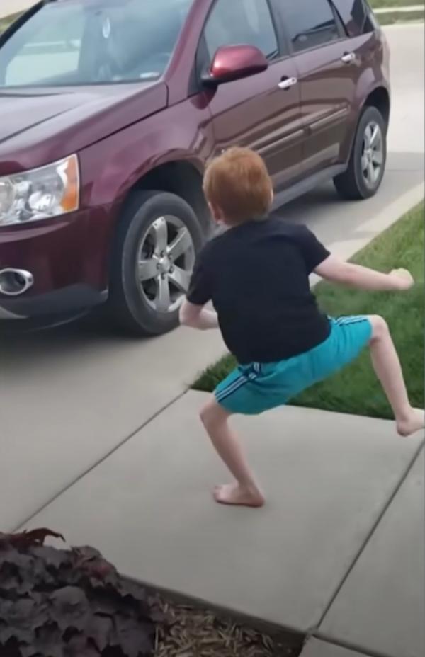 xander going to his grandparents car