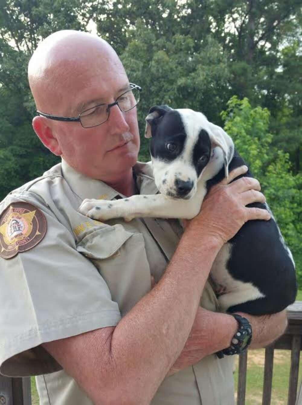 deputy haners with the pup