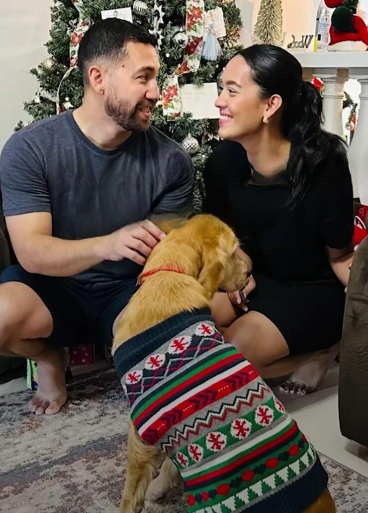 birdie with his family at christmas birdie with his family at christmas
